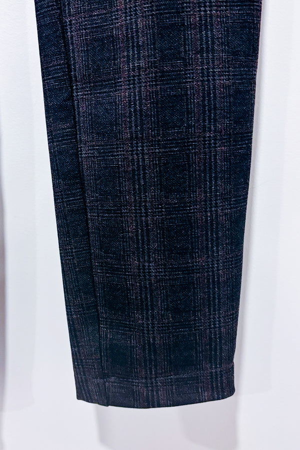 Pantalon à carreaux gris taille élastique (s)-Reitmans-La Penderie du Paradis 🕊