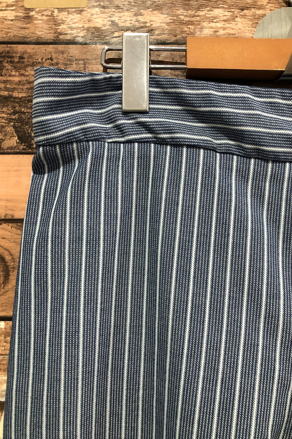Pantalon ample bleu et blanc rayé (m) seconde main Belle Vere