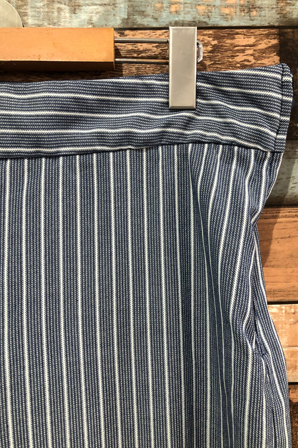 Pantalon ample bleu et blanc rayé (m) seconde main Belle Vere