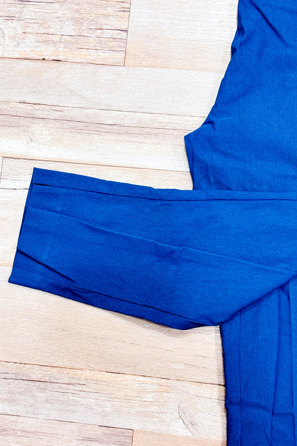 Pantalon capri bleu extensible (m)-RW&CO.-La Penderie du Paradis 🕊