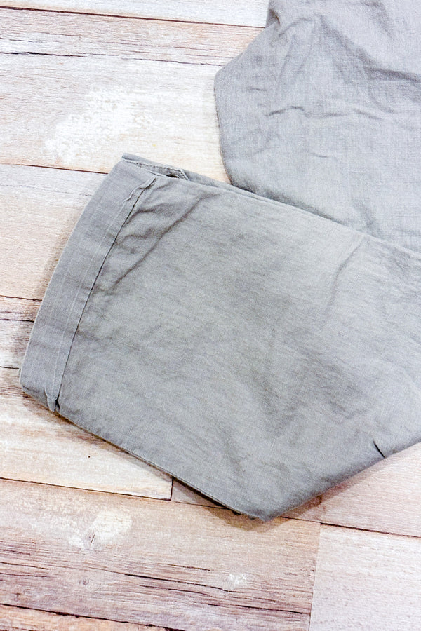 Pantalon cargo léger taupe en lin Martin Fit (m)-Banana Republic-La Penderie du Paradis 🕊