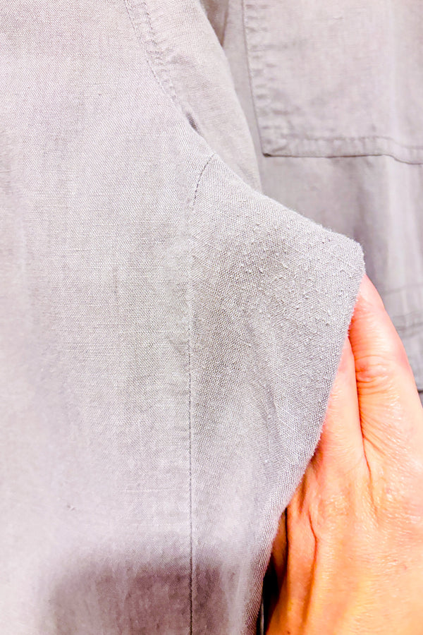 Pantalon cargo léger taupe en lin Martin Fit (m)-Banana Republic-La Penderie du Paradis 🕊