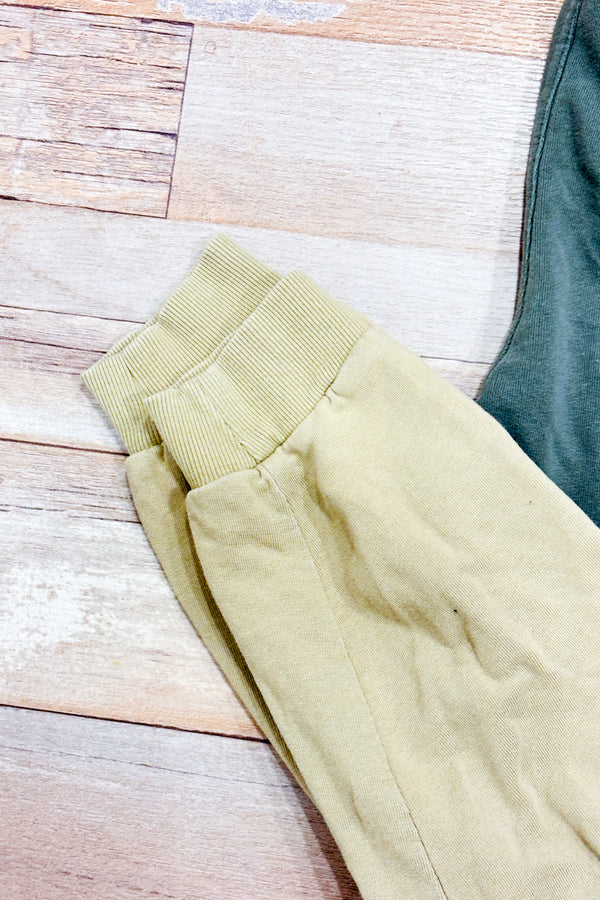 Pantalon de jogging vert et beige (l) - Garçon-Zara-La Penderie du Paradis 🕊