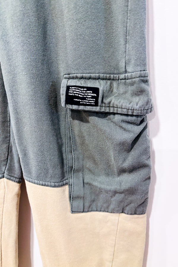 Pantalon de jogging vert et beige (l) - Garçon-Zara-La Penderie du Paradis 🕊