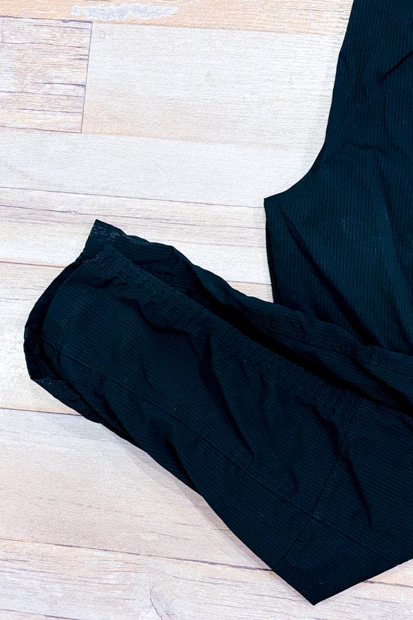 Pantalon noir à rayures (m)-Denver Hayes-La Penderie du Paradis 🕊