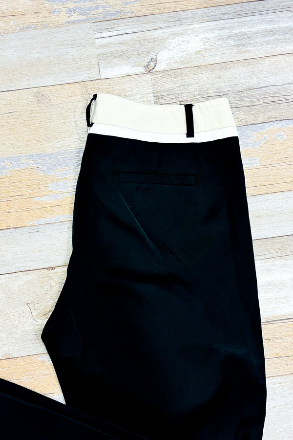 Pantalon noir jambe étroite (m) seconde main Tristan