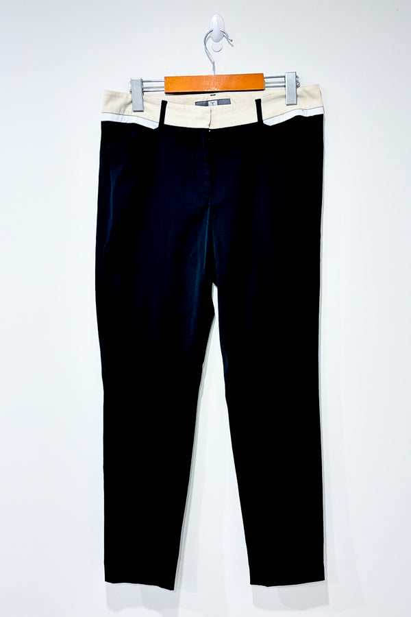 Pantalon noir jambe étroite (m) seconde main Tristan