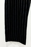 Pantalon noir rayé en lin (l) -- La Penderie du Paradis ?