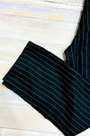 Pantalon noir rayé en lin (l) -- La Penderie du Paradis ?