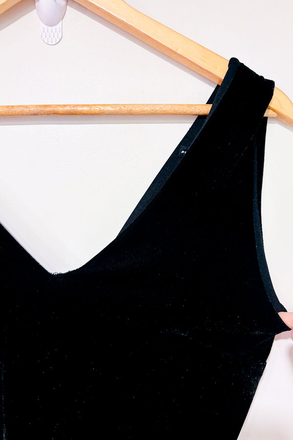 Jumpsuit noir en velours (xs)-Mercer & Madison-La Penderie du Paradis 🕊