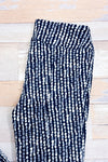 Pantalon extensible marine et blanc à motifs (xs)-Lisette-La Penderie du Paradis 🕊