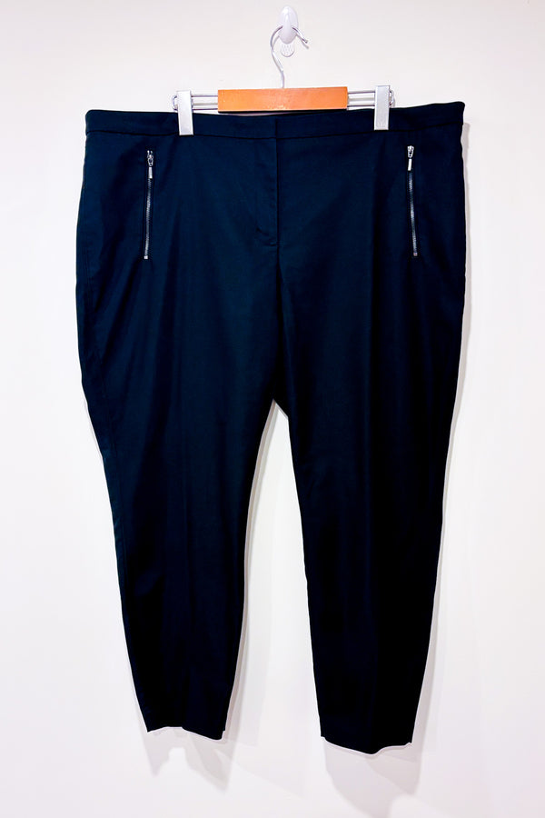 Pantalon extensible noir à petits pois (xl)-Carolina Belle-La Penderie du Paradis 🕊