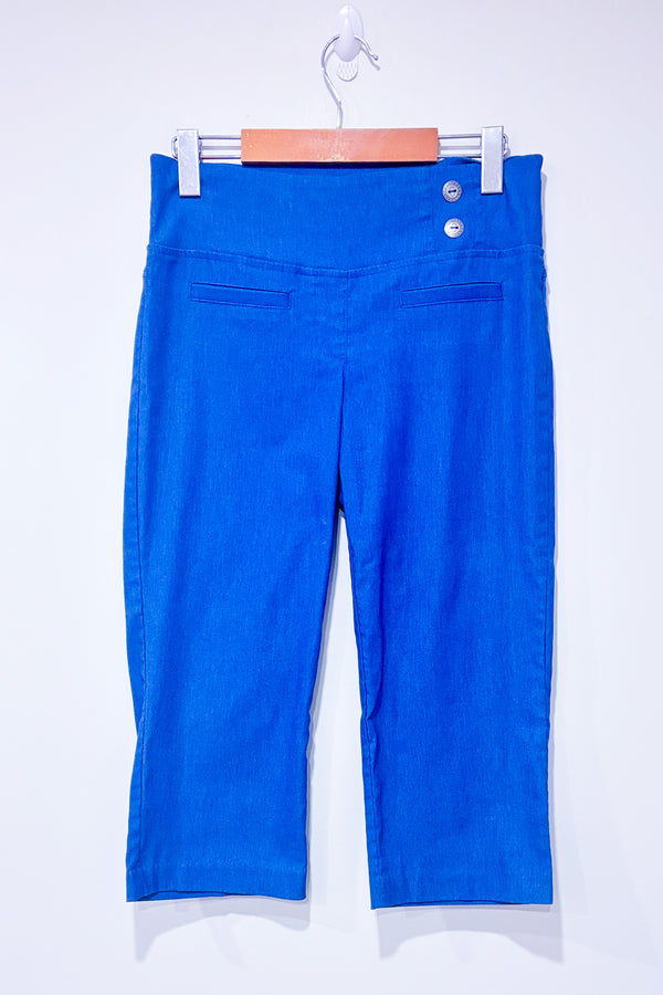 Pantalon 3/4 bleu extensible (s)-Anonyme Sans Toi-La Penderie du Paradis 🕊