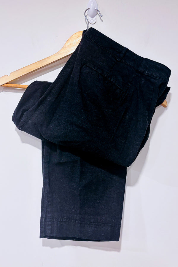Pantalon court noir en lin (xxl)-Reitmans-La Penderie du Paradis 🕊