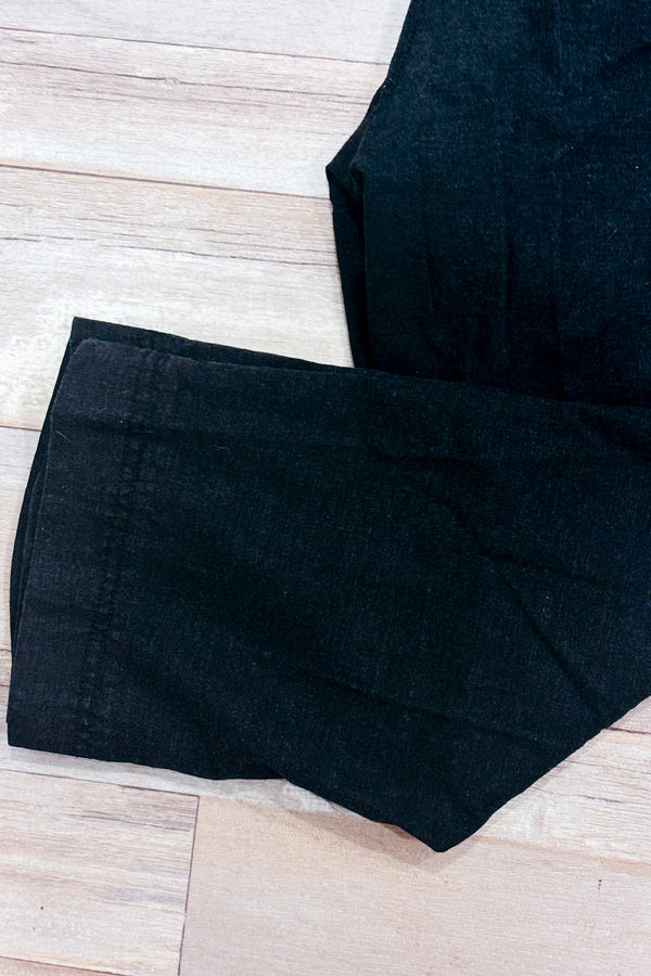 Pantalon court noir en lin (xxl)-Reitmans-La Penderie du Paradis 🕊