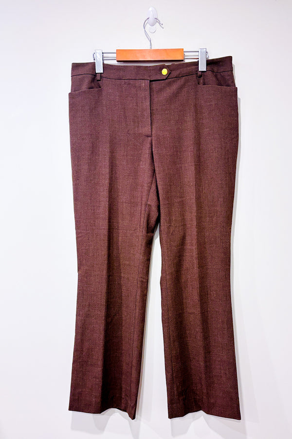 Pantalon brun jambe ample modern fit (m)-Calvin Klein-La Penderie du Paradis 🕊