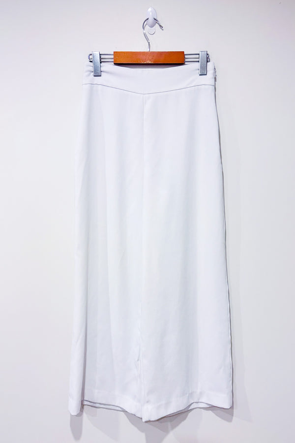 Pantalon ample crème à taille haute (s)-Zara-La Penderie du Paradis 🕊