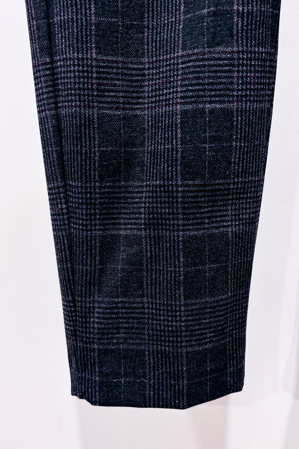 Pantalon extensible gris à carreaux (l)-D. Jeans-La Penderie du Paradis 🕊