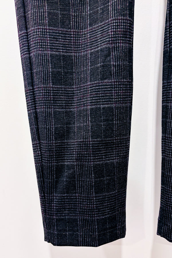 Pantalon extensible gris à carreaux (l)-D. Jeans-La Penderie du Paradis 🕊