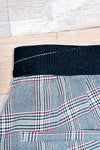 Pantalon gris et rouge à carreaux (m)-Zara-La Penderie du Paradis 🕊