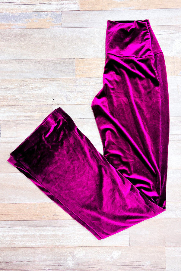 Pantalon en velours prune (s) *-Norma Kamali-La Penderie du Paradis 🕊