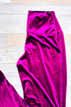 Pantalon en velours prune (s) *-Norma Kamali-La Penderie du Paradis 🕊