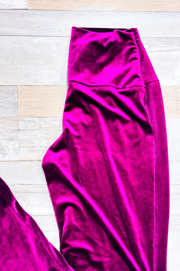 Pantalon en velours prune (s) *-Norma Kamali-La Penderie du Paradis 🕊