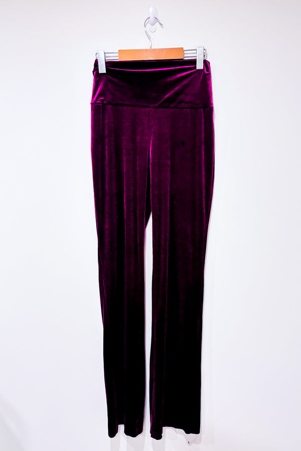 Pantalon en velours prune (s) *-Norma Kamali-La Penderie du Paradis 🕊