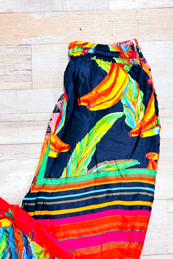 Pantalon fluide multicolore (s)*-FARM Rio-La Penderie du Paradis 🕊