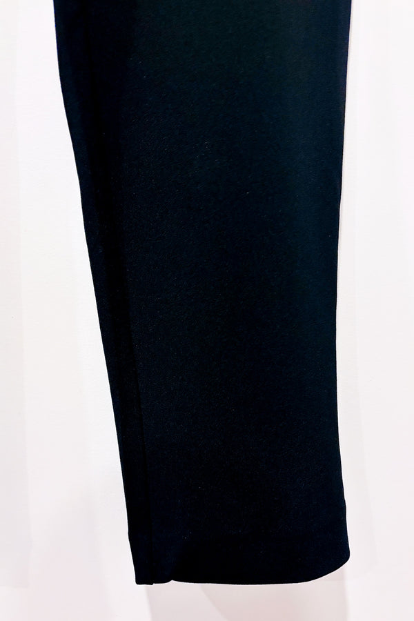 Pantalon noir taille haute à nouer (m)-Suzy Shier-La Penderie du Paradis 🕊