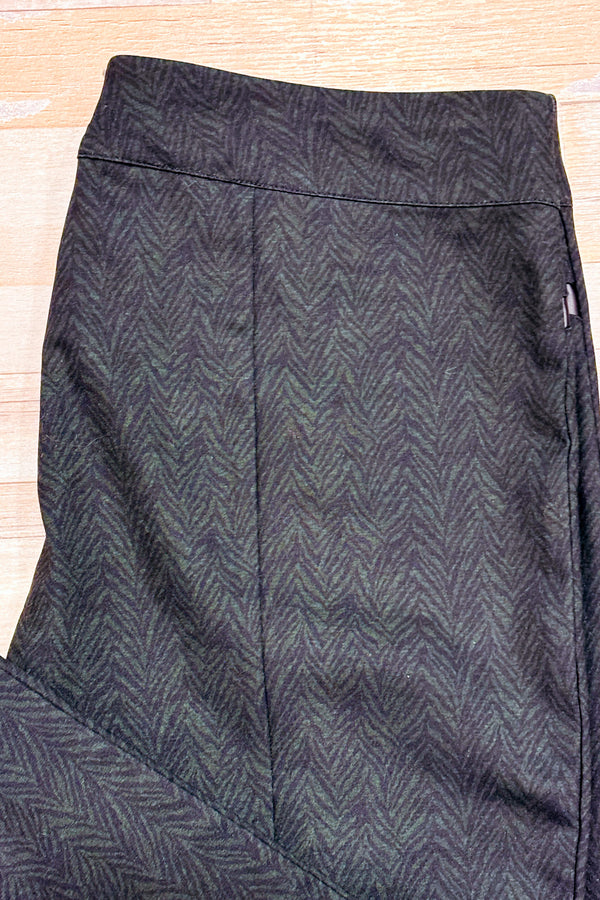 Pantalon Madison noir et vert forĂȘt avec motif animal (xl)*-Melanie Lyne-La Penderie du Paradis đ
