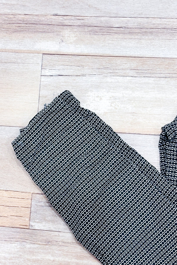 Pantalon noir et blanc à motifs jambe étroite (s)-Tag-La Penderie du Paradis 🕊