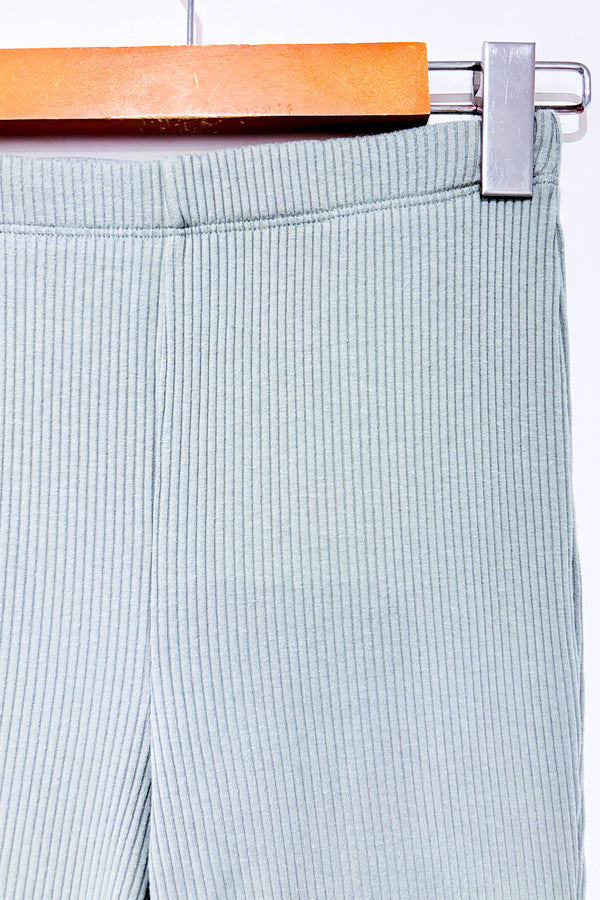 Pantalon lounge kaki côtelé à jambe ample (s)-H&M-La Penderie du Paradis 🕊