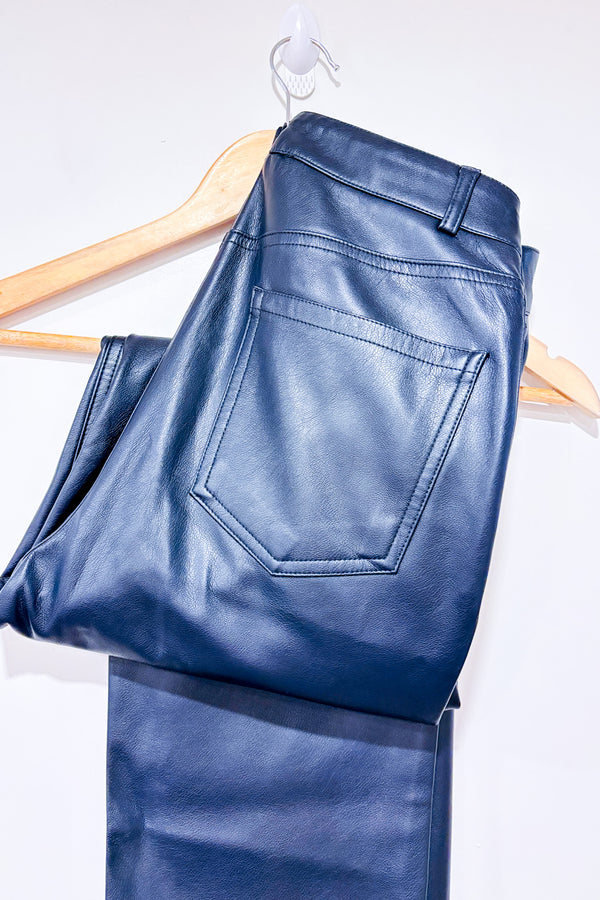 Pantalon noir faux cuir à taille haute (s)*-Dynamite-La Penderie du Paradis 🕊