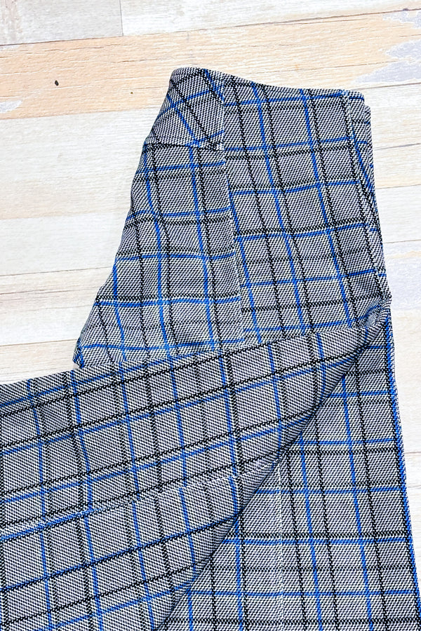 Pantalon 3/4 bleu et gris à carreaux (s)*-Bodybag by Jude-La Penderie du Paradis 🕊