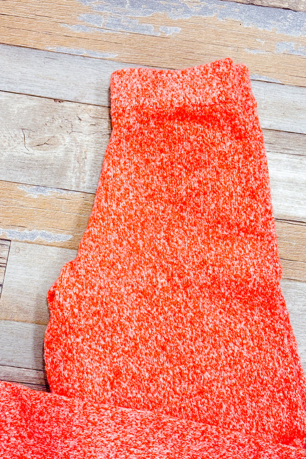 Pantalon lounge orange en tricot à jambe ample (s)*-Zara-La Penderie du Paradis 🕊