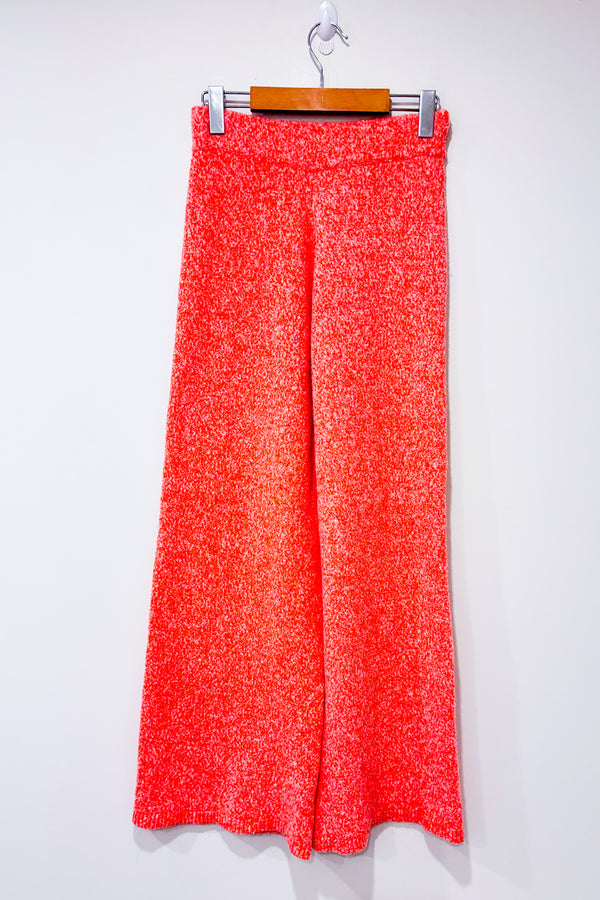 Pantalon lounge orange en tricot à jambe ample (s)*-Zara-La Penderie du Paradis 🕊