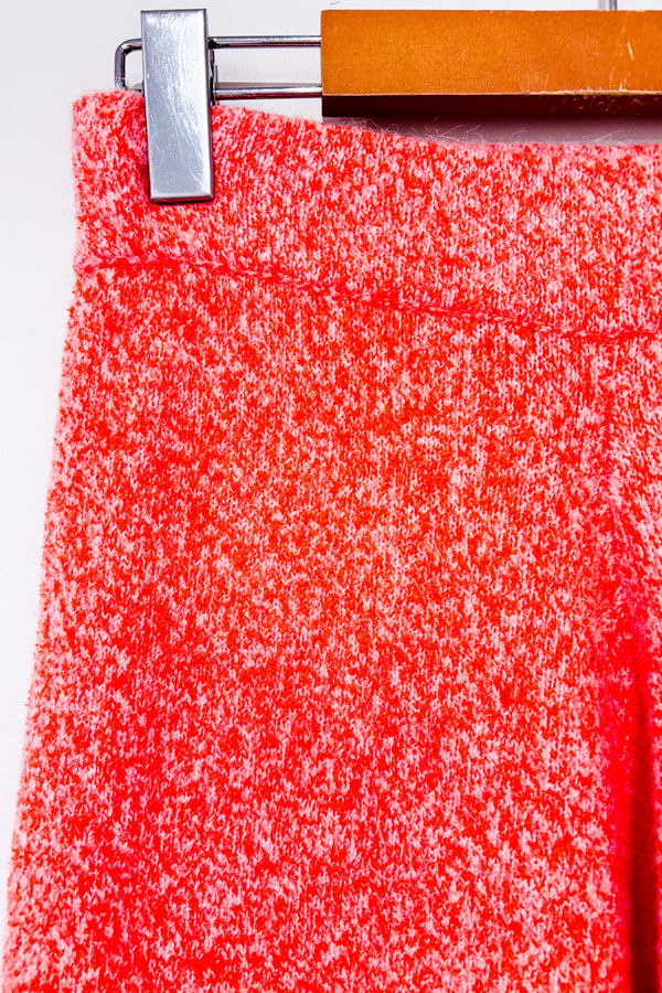 Pantalon lounge orange en tricot à jambe ample (s)*-Zara-La Penderie du Paradis 🕊