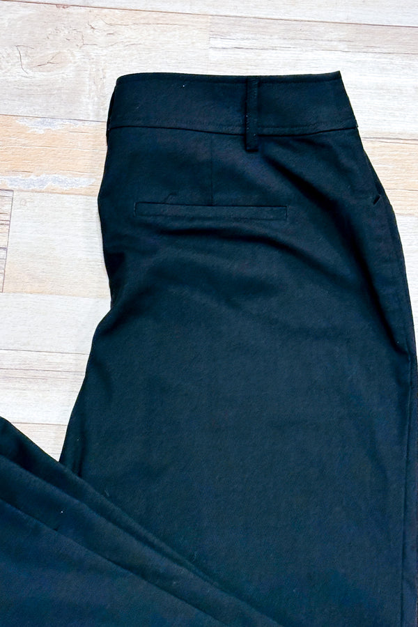 Pantalon noir jambe ample (m) seconde main - Reitmans- La Penderie du Paradis