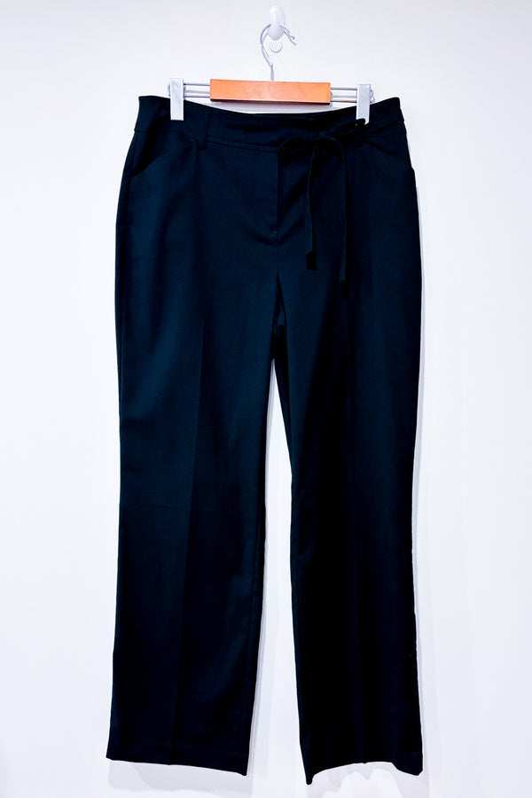 Pantalon noir jambe ample (m) seconde main - Reitmans- La Penderie du Paradis