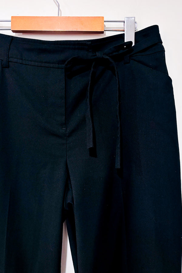 Pantalon noir jambe ample (m) seconde main - Reitmans- La Penderie du Paradis