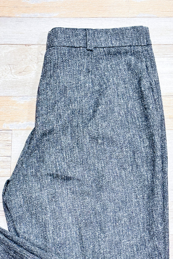 Pantalon gris jambe droite (l)* seconde main - Cazza Petite- La Penderie du Paradis