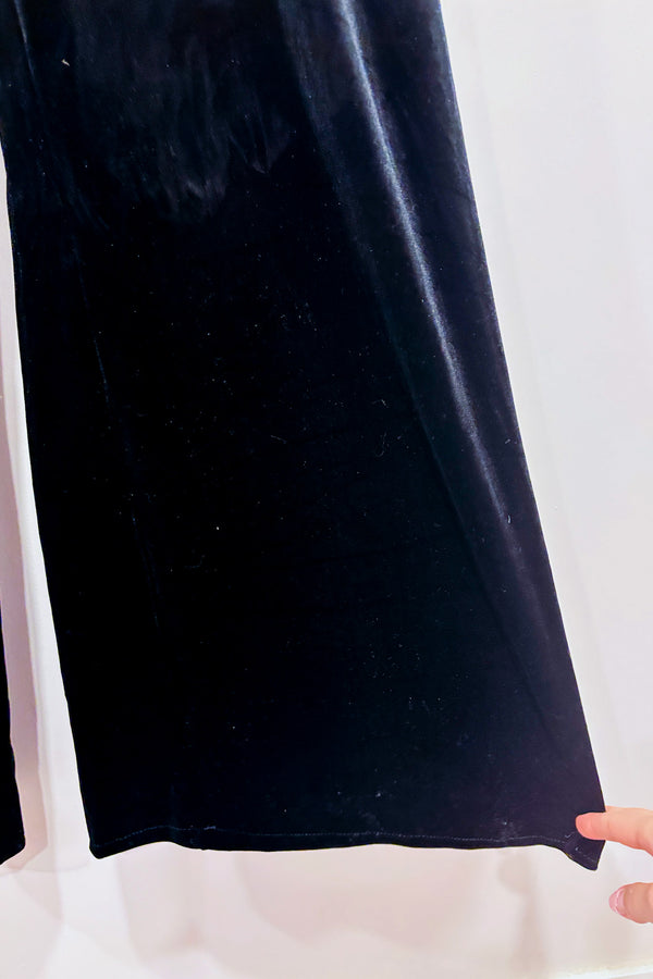 Jumpsuit noir et or en velours et paillettes (s)*-Venus-La Penderie du Paradis 🕊