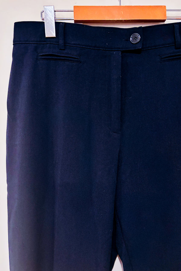 Pantalon marine jambe droite seconde main - Proportion Petite / Conrad C- La Penderie du Paradis