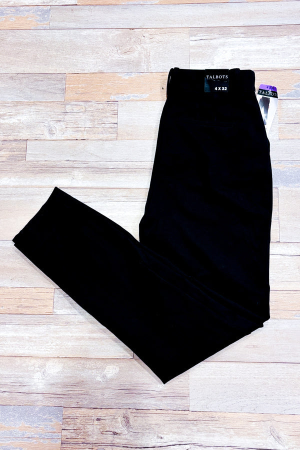 Pantalon noir jambe étroite* seconde main - Talbots- La Penderie du Paradis