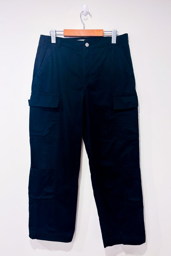 Pantalon cargo noir seconde main - H&M- La Penderie du Paradis