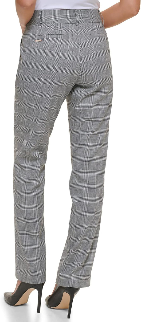 Pantalon Sutton Boot leg noir et blanc à carreaux* seconde main - Tommy Hilfiger- La Penderie du Paradis