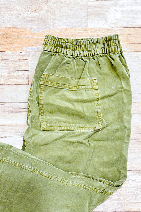 Pantalon jogger fluide kaki seconde main - H&M- La Penderie du Paradis