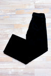 Pantalon noir en corduroy à taille haute* seconde main - H&M- La Penderie du Paradis