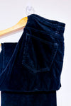 Pantalon noir en corduroy à taille haute* seconde main - H&M- La Penderie du Paradis